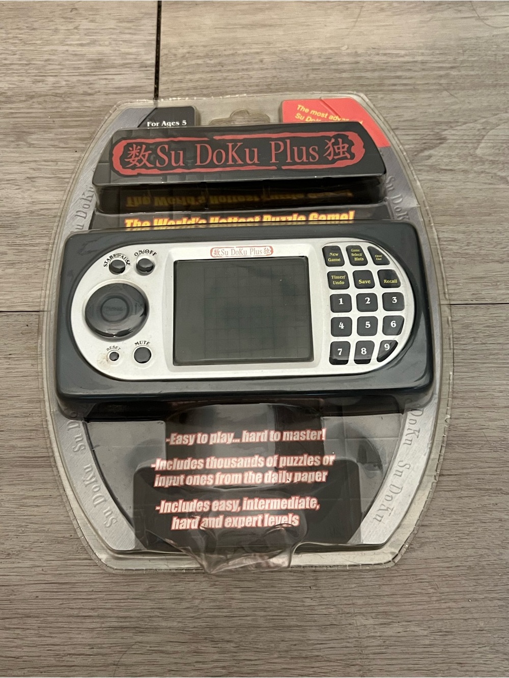 Su Doku Plus Handheld Video Game Console New